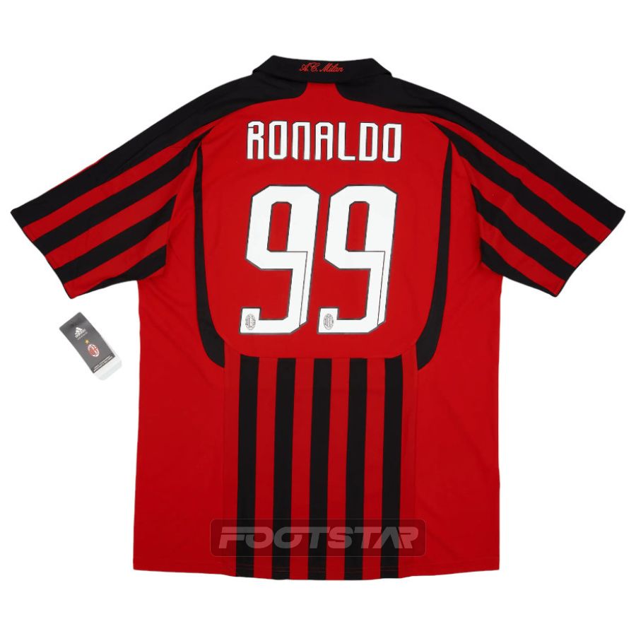 Maillot Vintage AC Milan 2007-2008 Ronaldo - Style Classique Avancé