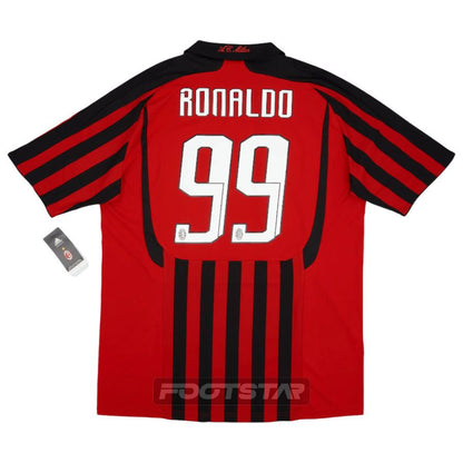 Maillot Vintage AC Milan 2007-2008 Ronaldo - Style Classique Avancé
