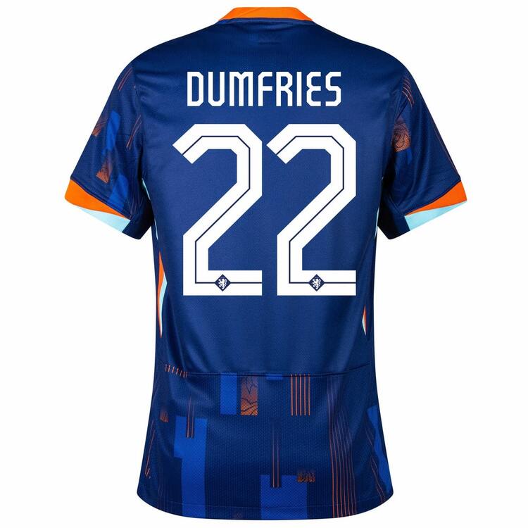 Maillot Pays-Bas 2024 2025 Exterieur Dumfries - Confort Optimal