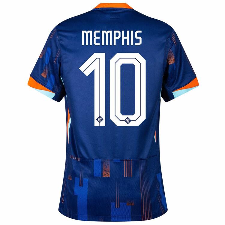 Maillot Football Extérieur Pays-Bas Euro 2024 - Memphis