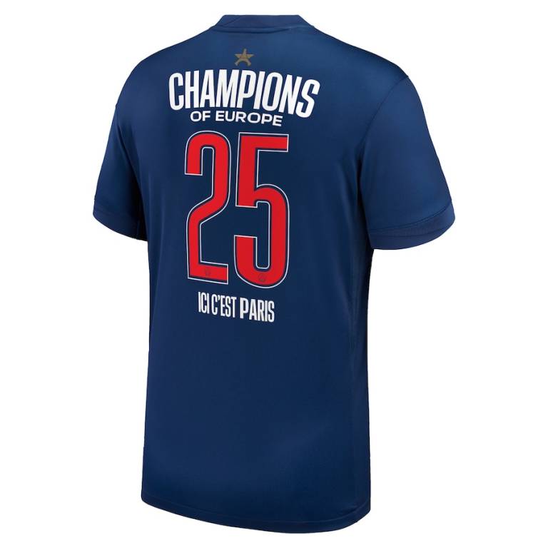 Maillot PSG Champions d'Europe 2025 - Tissu Confortable et Durable